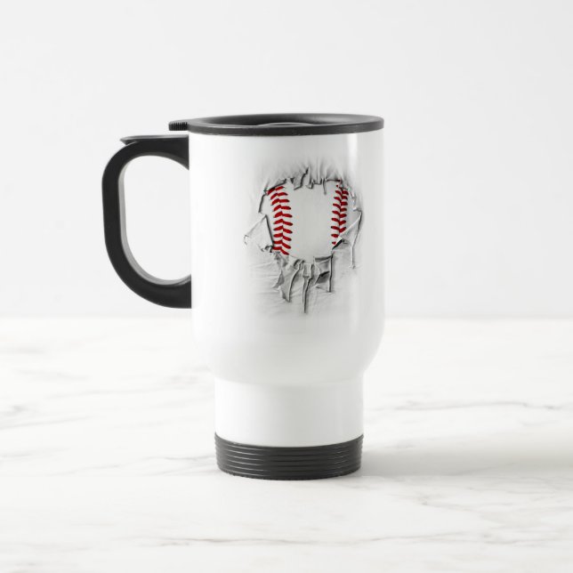 Taza De Viaje Béisbol desgarrado (Izquierda)