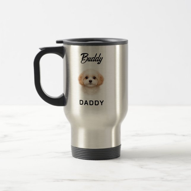 Taza De Viaje Best Dog Dad Ever | Custom Father’s Day (Izquierda)
