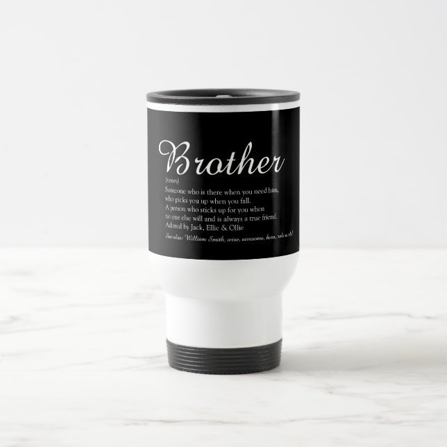 Taza De Viaje Best Ever Brother Definition Cool Modern Fun (Centro)
