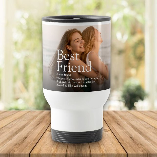 Taza De Viaje Best Friend BFF Definition Photo (Best Friend BFF Definition Photo Travel Mug)