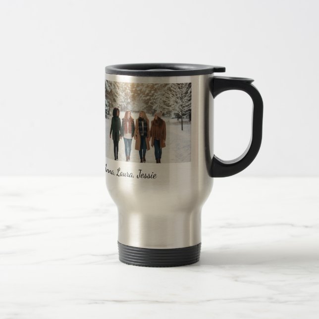 Taza De Viaje Best Friends Forever Custom Photo Personalized Cof (Derecha)
