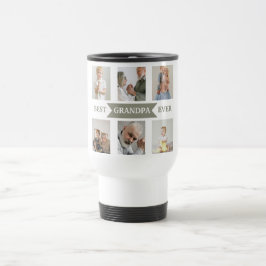 Taza De Viaje Best Grandpa Ever – Personalized Photos Travel Mug