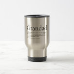 Taza De Viaje Best Grandpa, Grandfather, Papa Ever Definition<br><div class="desc">Personalise for your special grandpa,  grandad,  papa or pops to create a unique gift. A perfect way to show him how amazing he is every day. Designed by Thisisnotme©</div>