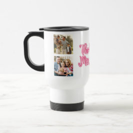 Taza De Viaje Best Mom Ever | Custom 3 Photo Collage