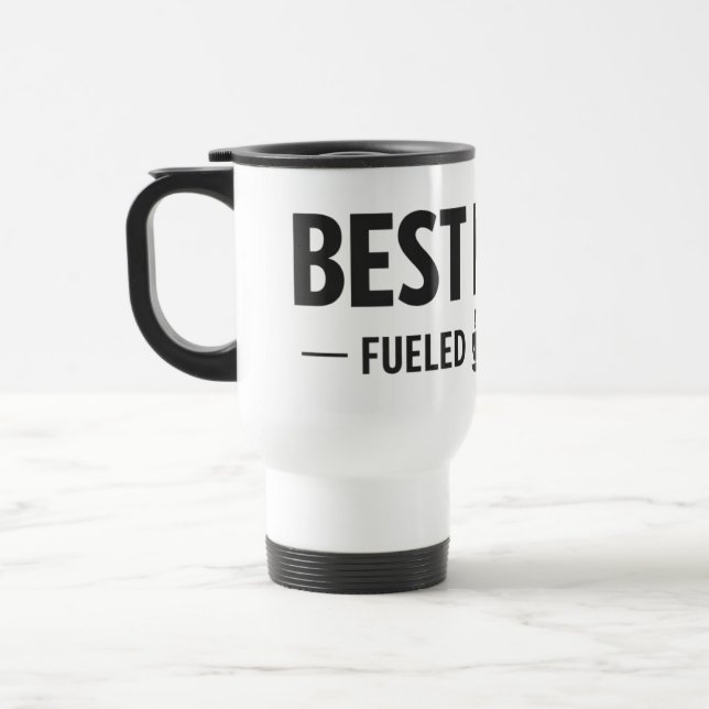 Taza De Viaje Best Nurse Fueled by Coffee Travel Mug (Izquierda)