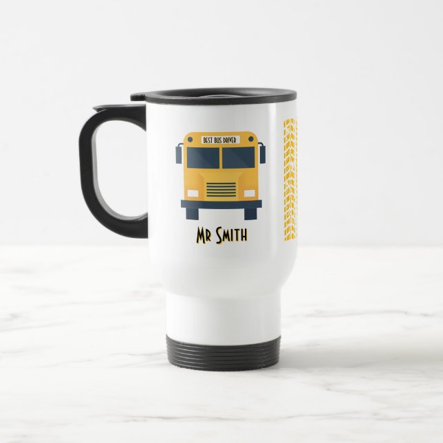 Taza De Viaje Best School Bus Driver Travel Mug (Izquierda)