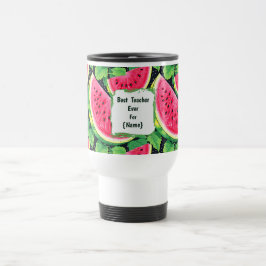 Taza De Viaje Best Teacher Ever – Watermelon Coffee Mug