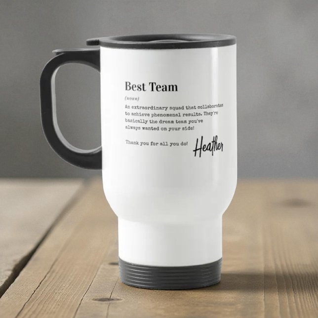 Taza De Viaje Best Team Thank You Employee Appreciation Gift  (Subido por el creador)