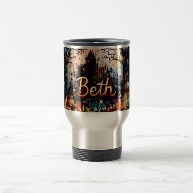 Taza De Viaje BETH ~ Halloween ~ (Centro)