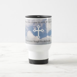 Taza De Viaje Biblia cristiana motivadora versus cruz