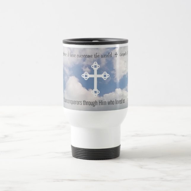 Taza De Viaje Biblia cristiana motivadora versus cruz (Centro)