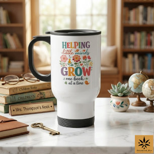 Taza De Viaje Bibliotecario Escolar Personalizado   Escuela Feli