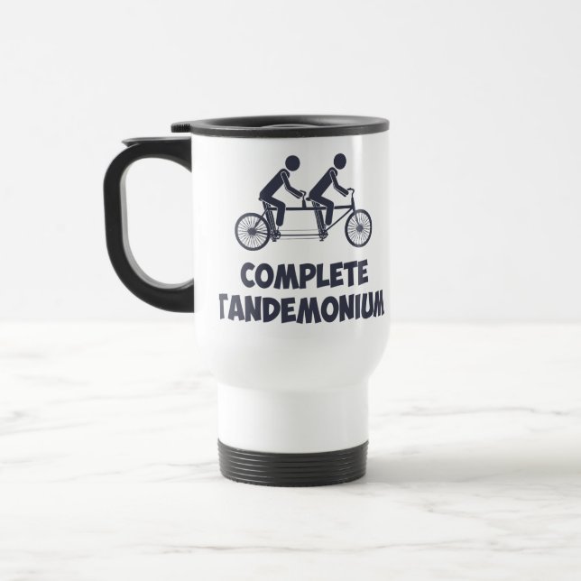 Taza De Viaje Bici en tándem Tandemonium completo (Izquierda)