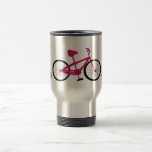 Taza De Viaje Bicicleta Rosa