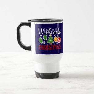 Taza De Viaje Bienvenido Navidad
