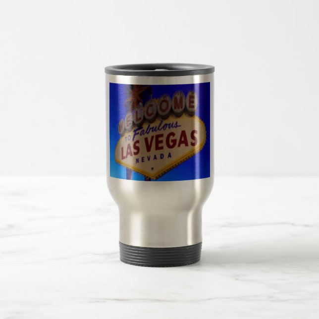 Taza De Viaje Bienvenidos al fabuloso Thermo Mug de Las Vegas (Centro)
