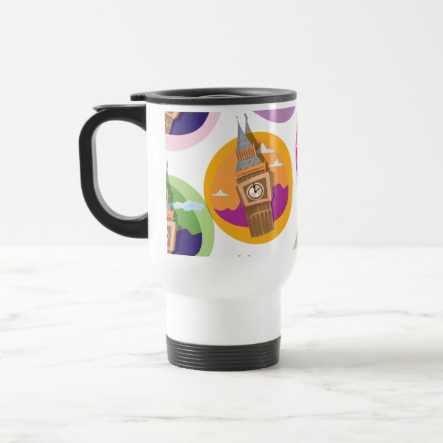 Taza De Viaje Big Ben Clock Tower Westminster (Izquierda)