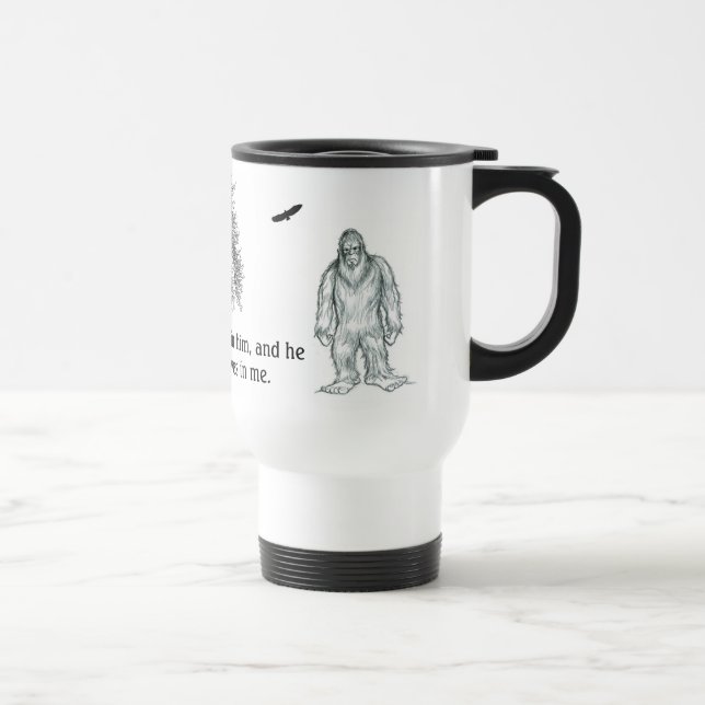 Taza De Viaje Bigfoot cree en mí (Derecha)