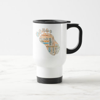 Taza De Viaje Bigfoot nombra el pie