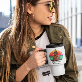Taza De Viaje Bigfoot Pelo No Importa Sasquatch Divertido 15oz
