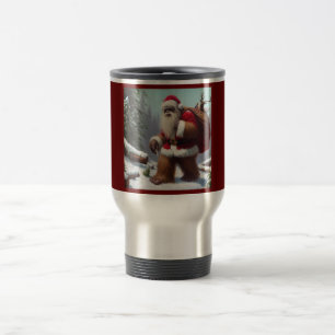 Taza De Viaje Bigfoot Santa Claus