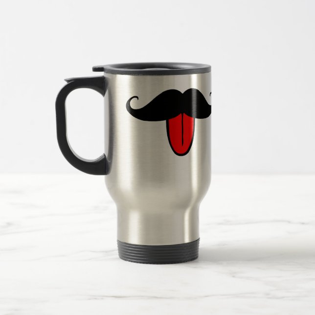 Taza De Viaje Bigote divertido (Izquierda)