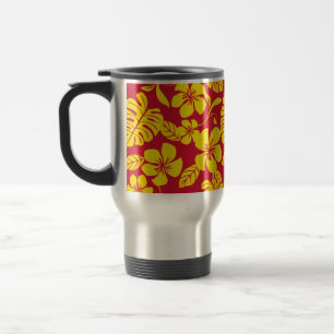 TAZA DE VIAJE BIKINI ROSA (ROJO/DORADO)