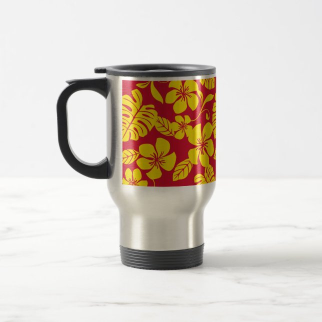 TAZA DE VIAJE BIKINI ROSA (ROJO/DORADO) (Izquierda)