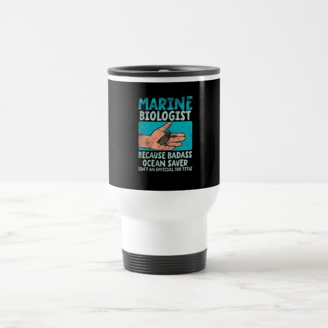 Taza De Viaje Biólogo marino (Centro)
