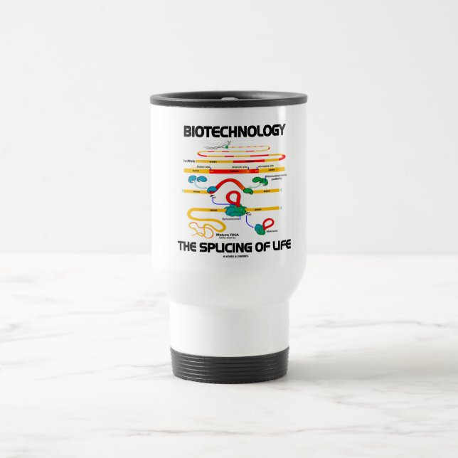 Taza De Viaje Biotecnología el empalmar de la vida (ARN maduro) (Centro)