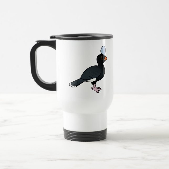 Taza De Viaje Birdorable Curassow con casco (Izquierda)