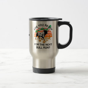 Taza De Viaje Bitcoin de RUTA DE CRYPTO BULL está listo