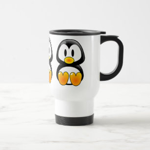 Taza De Viaje bizcocho de bebé pingüino