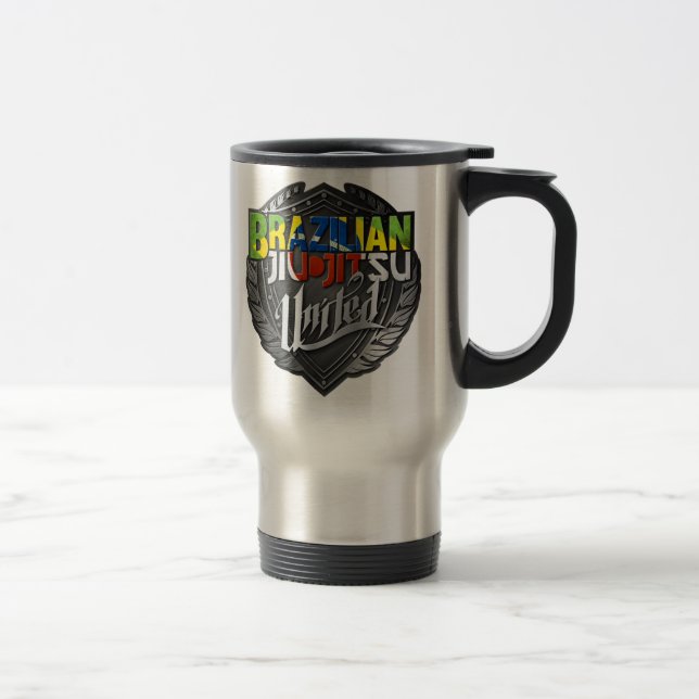Taza De Viaje BJJ - Brasileño Jiu Jitsu United (Derecha)