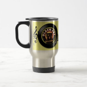 Taza De Viaje Black Cat Records Travel Mug - Club de Jazz Retro