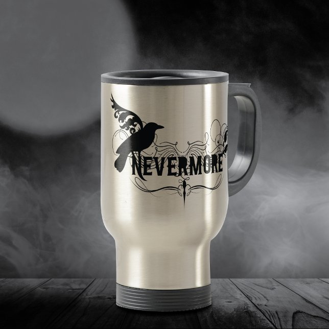 Taza De Viaje Black Raven Nevermore (Subido por el creador)