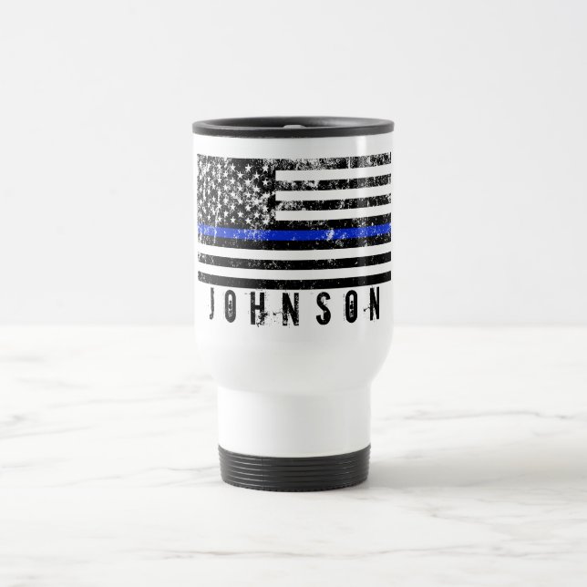 Taza De Viaje Blanco americano apenado personalizado de la (Centro)