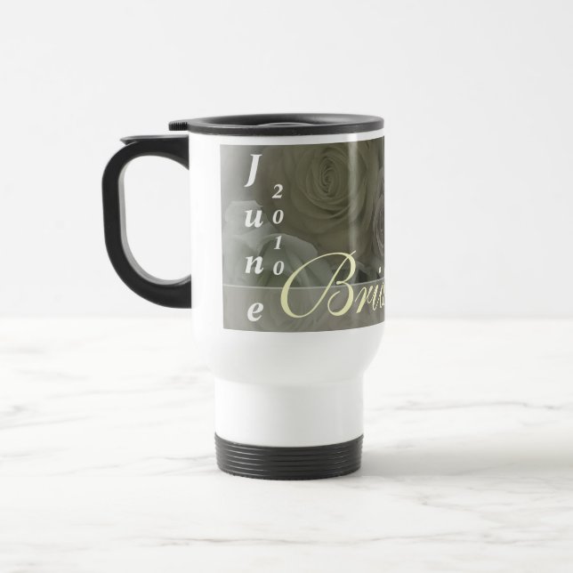Taza De Viaje blanco anticuado de la dama de honor (Izquierda)