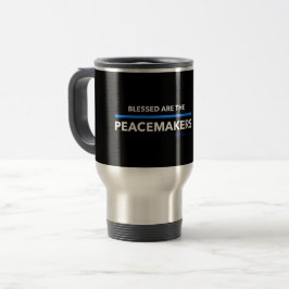 Taza De Viaje Blessed es los pacificadores