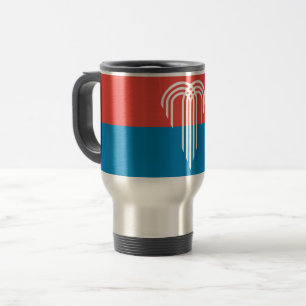 Taza De Viaje Bloqueo de viajes con bandera de Kansas City, Misu