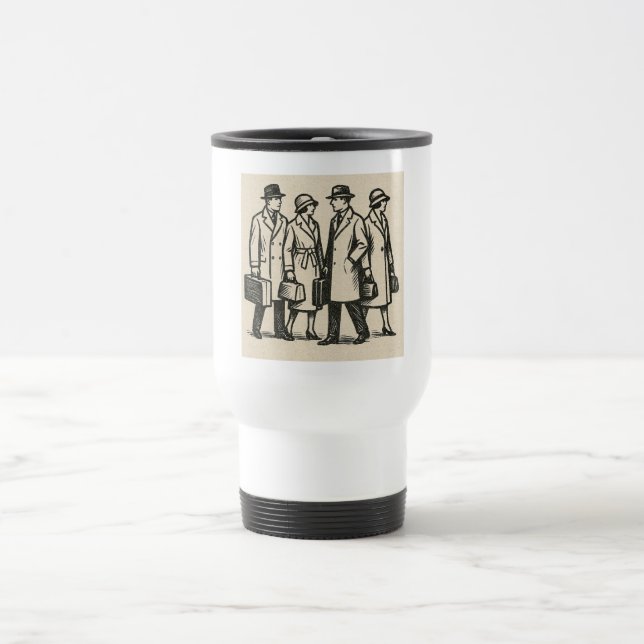 Taza De Viaje Bloqueo de viajes de principios del siglo XX (Centro)