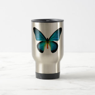 Taza De Viaje Blue Butterfly Travel Mug