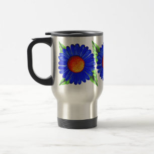 Taza De Viaje Blue Daisy