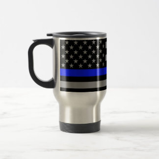 Taza De Viaje Blue Line fino señala la taza del viaje por medio