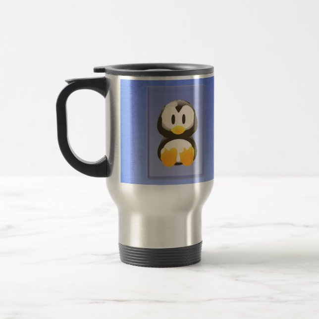 Taza De Viaje Blue Penguin Travel Mug (Izquierda)