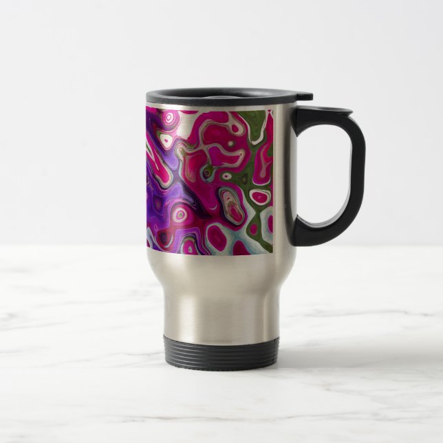 Taza De Viaje Blueberry Swirl Travel/Commuter Mug (Derecha)
