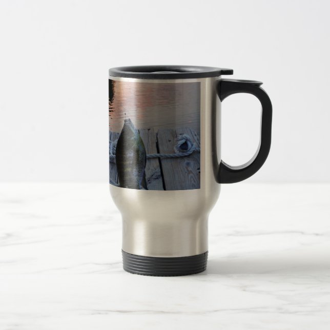 Taza De Viaje Bluegill al atardecer Lago Arrowhead (Derecha)