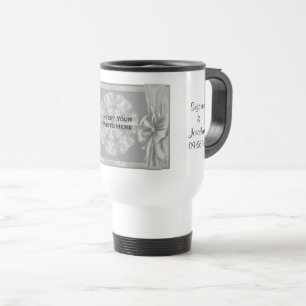 Taza De Viaje Boda Photo Silver Personalizado