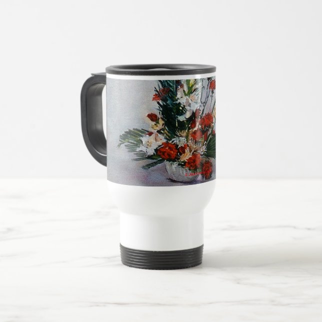 Taza De Viaje Bodegón de flores (Anverso izquierdo)