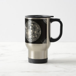 Taza De Viaje bola de disco plateado